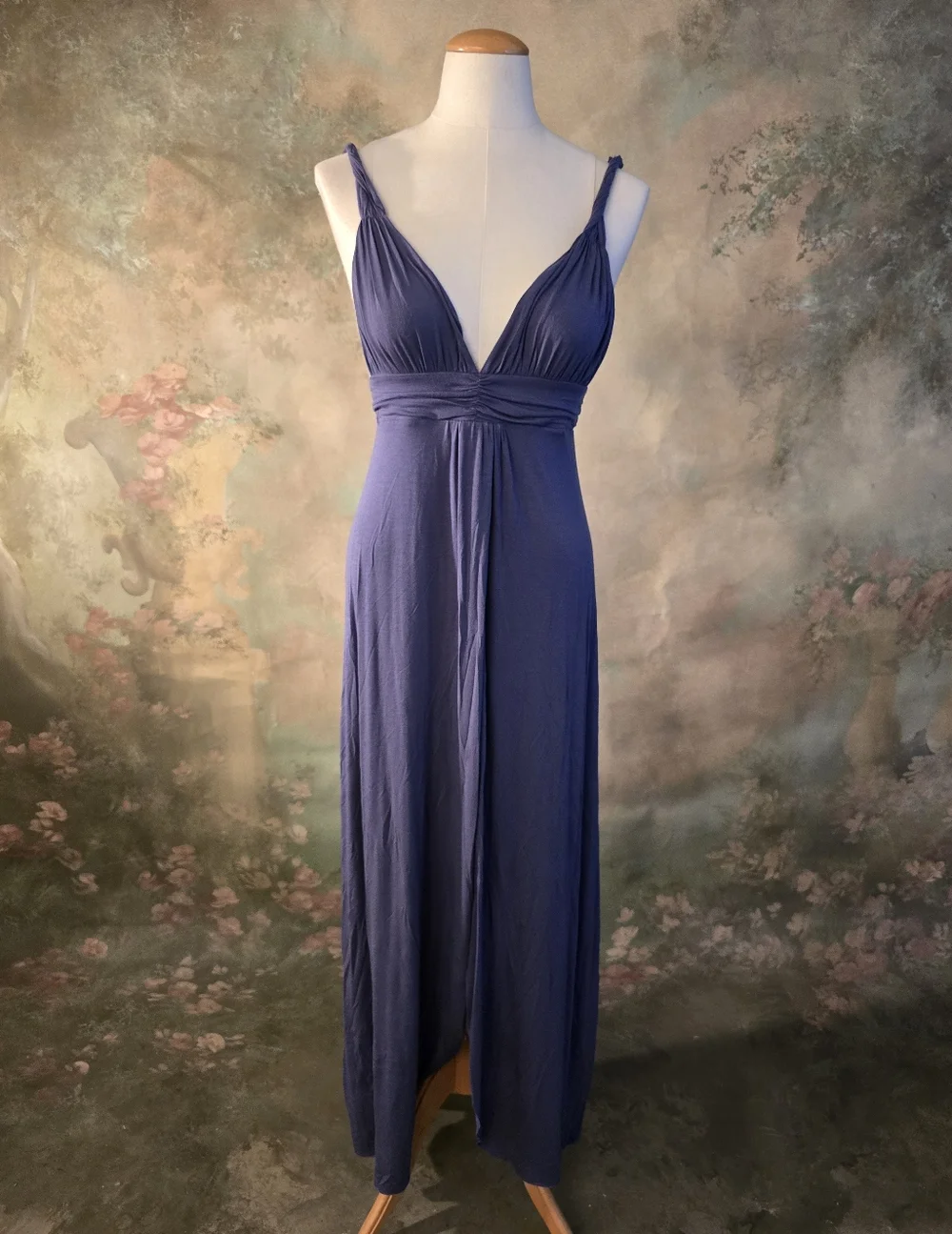 Victoria Secret Bra Top Maxi Dress Deep Blue S - Picture 1 of 12